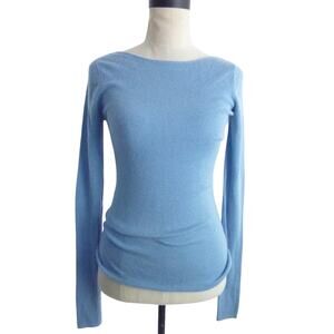 Tiger of Sweden Blue Long Sleeve Wool Blend Sweater Top Size Medium Light Blue